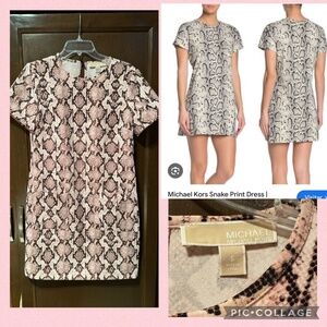 Michael Kors Pink snake print dress